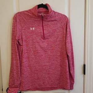 Under Armour pink 1/4 zip